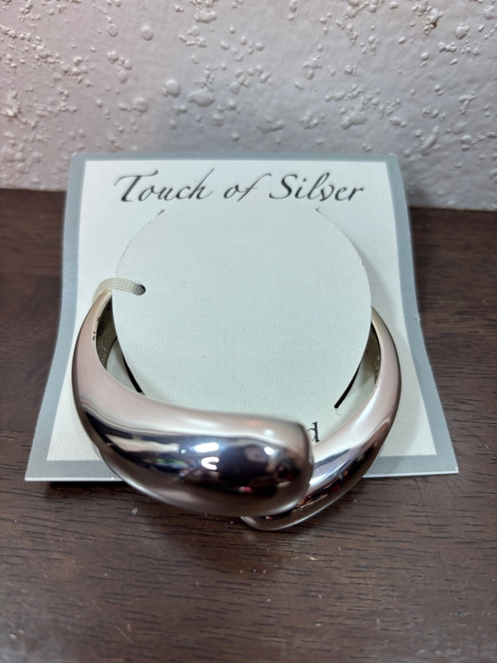 Sculpted Silver-Tone Bracelet